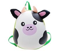 Generic Mochila Escolar Divertida Linda Vaca Cachorro Tigre Patrón Moda Niño Dibujos Animados Bolsa Pequeña Verde, Talla única