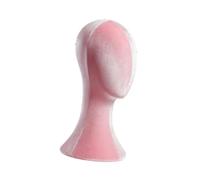Generic Modelo de cabeza de maniquí Fácil Pin use Manikin Cabeza de peluca Soportes de sombrero de sombrero para estilistas Socia de cabezales Completos, Rosa