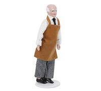 Generic Modelo de Casa de Muñecas Chef Man de Porcelana en Miniatura Bricolaje Edificios a Escala 1:12 para Coleccionistas Muñecas de Cerámica de 6 Pulgadas para Entusiastas de Las