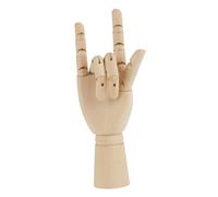 Generic Modelo de Mano de Madera Articulada para Artistas, maniquí Articulado Flexible para Dibujar, Esculpir y Decoración de Estudio, Herramienta de Referencia de Madera Dura (2)