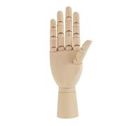 Generic Modelo de Mano Modelo de Artista de Madera con Dedos y Muñeca Articulados para Dibujar y Estudiar Sombras Adecuado para Estudiantes de Arte Exhibición en el Hogar (Madera 2)