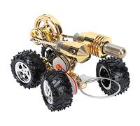 Generic Modelo de Motor de Coche Stirling Exquisito Kit de Física en Miniatura de Aleación de Zinc Juguete para Aprender Física Accesorios de Demostración en el Aula para Niños y Adultos 6,2 X 4,5 X