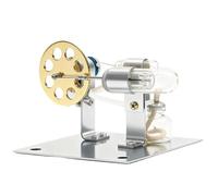 Generic Modelo de Motor de Metal de Combustión Externa, Juguete Educativo para Experimentos para Enseñar Oro a Estudiantes de 6.5x3.4x3.7in