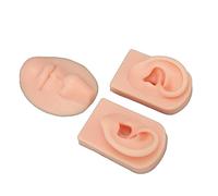 Generic Modelo de Nariz y Boca de Silicona 3D, Accesorios de Exhibición de Simulación para Práctica de Sutura de Perforación, para Estudiantes y Médicos, Modelo de Oreja de Silicona, de Práctica de
