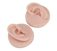 Generic Modelo de Oreja Humana de Alta Simulación de Silicona Suave para Práctica de Perforación, Mejora las Habilidades de Perforación para la Enseñanza de de Oreja, Soporte Acrílico, Material