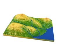 Genéric Modelo De Tectónica Terrestre De Placa 3D, Modelo Topográfico De Contorno, Placa Tectónica Geográfica,para Clases De Geología Escolar Para Enseñanza De Geografía Educativa