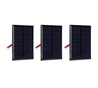 Generic Módulo de Energía de Celda de Panel Solar Epoxi con Buen Efecto de Luz Débil para Cargador de Teléfono Solar, Proyectos de Investigación Científica, 3 Piezas
