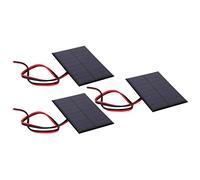 Generic Módulo de Energía de Polisilicio del Panel Solar con Alta e Conversión para Proyectos Solares de Bricolaje para Investigación de Energía Solar 3 Piezas 2.4x3.1 Pulgadas Luces