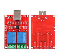 Generic Módulo de relé USB de 2 Canales Controlador de Interruptor Inteligente Placa PCB de 5 V para PC Expansión USB con Material de Grado Militar 1 Pieza