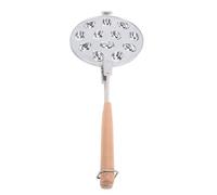 Generic Molde de Galletas de Nogal, 12 Agujeros Anti -palo de Aleación de Aluminio Compuesto de Madera Nuez en Forma de Galleta con Fabricante de de de de Nogal para Pasteles de Huevo Gafe de Huevo
