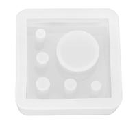 Generic "Molde de Resina de Silicona Hecho a Mano para Portalápices, Pincel y Maceta, Colores Claros y Transparentes, Agregue Adornos como Cristales Flores secas" - Escena aplicable: Elaboración