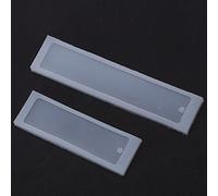 Generic Molde de Silicona para Marcapáginas, 2 uds., para Manualidades, Resina Epoxi, Fabricación de Joyas, Herramienta Flexible y Duradera