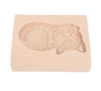 Generic Molde para Galletas de Jengibre, Sello de Prensa Tallado en Madera de Haya, Acabado de Cera de Abejas de Calidad Alimentaria, Ideal para Hornear Galletas de Pastel de Calabaza y Pasteles de