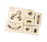 Generic Molde para Troquelado de Caballo Balancín, Plantilla de Caballo Balancín de Cuero, Hoja de Metal de Madera, Accesorios de Molde en Forma de Ca, 7 cm x 6,5 cm