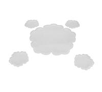 Generic Moldes Geométricos de Resina para Posavasos de Flores, Superficie Lisa para Arte de Resina, Decoración de Bandeja de té, Diseño Curativo Simple, Silicona, 1 Flor Grande + 4 Pequeñas