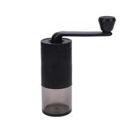 Generic Molinillo de café Portátil con Manivela, Ajustes Ajustables, Molinillo Manual, Niveles de Molienda Versátiles, para Preparación en Frío con Prensa Francesa, Diseño Compacto (BLACK)