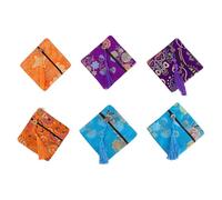 Generic Monedero 12 Piezas para Mujer Algodón Estilo Chino de Bendición Varios Estilos Gran Capacidad y Fácil de Llevar para Cumpleaños y Ocasiones Obsequios