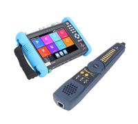 Generic Monitor de Pruebas de CCTV, HD PTZ Controla la Muestra de Cámara IP Multifuncional 100-240VAC Fuente de Alimentación PoE Profesional 4K Resolución para Cable (Enchufe de la UE)