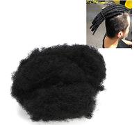 Generic Moño Afro Puff Hair Moño Extensión de Cabello Suave y Liviano para Cabello Corto y Trenza Negro 1 Unidad