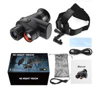 Generic Monocular Nocturno 4K con Sensor de Luz Estelar y Luz Infrarroja, Aumento de 7X para Observación y Seguridad de la Vida Silvestre (NV4500)