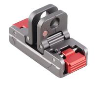 Generic Montaje Adaptador Magnético de Cámara, Interfaz de Doble Garra Plegable Estable Montaje de Liberación Rápida de Aluminio para Palitos Selfie