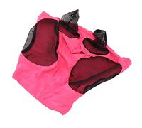 Generic Mosca para Caballos con Orejas, Malla Transpirable para Defensa y Comodidad, Ajuste para Ponis y Caballos Adultos Que Montan Equipo Ecuestre (Rosa roja)