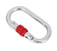 Generic Mosquetón Redondo de Acero con Rodamiento de Alta Carga para Escalada en Roca con Cerradura en Forma de O, Mosquetón de Escalada Compacto y Portátil para, Senderismo, Rescate, 4,3 X 2,3