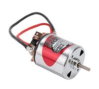 Generic Motor Cepillado de Alta Torsión con Cepillo de Carbón Reemplazable, Gran Potencia, Rotor de 3 Ranuras para Coche RC, Plateado, 1,4", para Coches de Escalada 1/10 (12T)