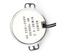 Generic Motor de Engranaje Eléctrico de Motor Síncrono Pequeño Premium con Poco Ruido para Robótica 4W CW/CCW 220-240V (A. Khaarbm)