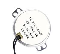 Generic Motor de Engranajes, 50/60Hz CCW/CW Motor de Engranajes Síncrono Eléctrico Síncrono Eléctrico para Artesanías para Ventilador (5-6 RPM)