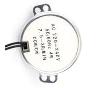 Generic Motor de Engranajes, 50/60Hz CCW/CW Motor de Engranajes Síncrono Eléctrico Síncrono Eléctrico para Artesanías para Ventilador (2,5-3 RPM)
