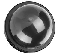Generic MR02Y - Cámara de seguridad falsa de vigilancia simulada con luz LED para uso en interiores y exteriores, plástico ABS negro