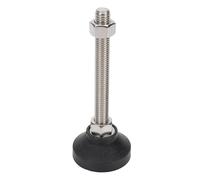 Generic Muebles de 4 Piezas de Muebles Soporte de Pies Base de Goma Nylon Foot Foot Almohadilla $ Nylon Gabinetes de Goma de Acero Inoxidable Nylon Redondo, Acero Inoxidable, Armario de Goma para