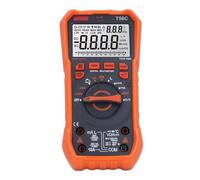 Generic Multímetro Digital TRMS 9999 Cuentas Pantalla Retroiluminada Indicador LED para Pruebas Eléctricas Industrial ABS Silicona 1 Multímetro para Profesionales