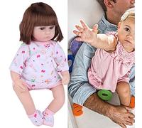 Generic Muñecas Reborn para Bebés, Cuerpo Completo, Realista, Rosa Roja, Muñeca para Regalo de Niños, Material de Vinilo, Sentada de 16.5 Pulgadas para un Tiempo de Juego Feliz en la Infancia