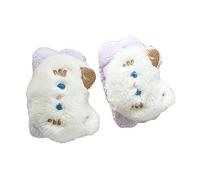 Generic Muñequeras para Lavado de Cara, Bandas de Toalla de Microfibra Suaves y Absorbentes para Evitar que los Líquidos Se Derramen en el Brazo, 2 Unidades para Suministros de Belleza (gato morado)