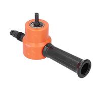 Generic Nibbler de Doble Cabezal, Accesorio de Taladro de 360°, Cortador de Metal para Cortar Líneas Rectas, Arcos Curvos, Compatible con Taladros Estándar