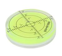 Generic Nivel de Burbuja Redondo Transparente de 60 Mm para Equilibrio de Plataforma de Cámara, Burbuja de Nivel Pequeño Portátil para Calibración, Material Plástico ABS