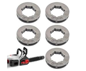 Generic o Pignon de RIM 10mm-7D, juego de tambores de tambor de 5 embrague 3/8-7 dientes para rotación de cadena rotación Parte de reserva precisa Parte 3/8-7