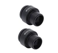 Generic Ocular de Microscopio High Eye Spot 10X con Campo de Visión de 22 Mm, Lente óptica para Ajuste de Dioptrías, 2 Piezas Adecuadas para la Mayoría de los Microscopios