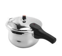 Generic Olla a Presión Casera, Olla a Presión de Seguridad de Acero Inoxidable de Gran Capacidad con Válvula de Límite de para Llama Abierta (Los 24cm)