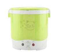 Generic Olla Arrocera Eléctrica Multifuncional Portátil, Vaporizador de Alimentos para Coches, Fácil de Llevar, para Estudiantes y Cuello Blanco de Empresa (GREEN)