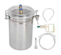 Generic Ordeñadora Manual, Cubo de Acero Inoxidable de 2 Litros de Capacidad con Tapa Transparente y Fuerte Succión, para Ordeño de Vacas de Cabra en Casa y Uso en Granja