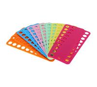 Generic Organizador de Hilos de Punto de Cruz de Plástico, 12 Uds., con 20 Agujeros para un Bobinado Eficiente del Hilo, 19,5 X 8cm