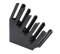 Generic Organizador de la Taza de Bebidas, 4 Tazas de café y Tapa de la Tapa del Compartimento, Almacenamiento Acrílico para Cocina, Oficina, Restaurante, Bar, con Soporte de Paja, (Angular)