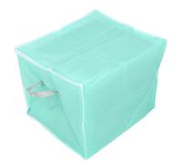 Generic Organizador de Mantas a Prueba de Polvo, Bolsa de Almacenamiento con Cremallera, Impermeable para Edredones de Ropa, Tela Oxford Premium de 45x50x40cm, 1 Unidad (verde blanco naranja)