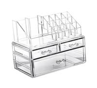 Generic Organizador Maquillaje Acrílico Transparente con Cajones Caja Almacenamiento Cosméticos Portátil Multiuso para Accesorios Maquillaje y Pintalabios Fácil Limpieza y Diseño Compacto