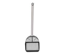 Generic Pala para para Gatos con Largo de Acero Inoxidable Pala Duradera para Excrementos de Mascotas para una Fácil Limpieza para Playas y Cajas de para Mascotas 13,5x4x45,5 Cm (Black)