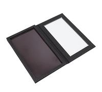 Generic Paleta de Sombras de Ojos Vacía Magnética Profesional Almacenamiento de Maquillaje DIY Portátil para Amantes de la Belleza PU 8,07 X 4,88 Pulgadas para Uso Diario