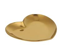Generic Paleta de Uñas de Acero Inoxidable para Bricolaje, Exquisita Bandeja de Pintura de Maquillaje para Base y Mezcla de Pintura, Amplia Gama de Aplicaciones, 3,3x3,3 Pulgadas (GOLD)